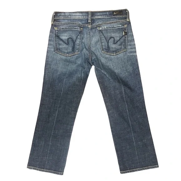 CITIZENS OF HUMANITY Y2K Women’s ‘Kelly #063 Cropped Stretch Low-Waist Jeans’ - Picture 3 of 10